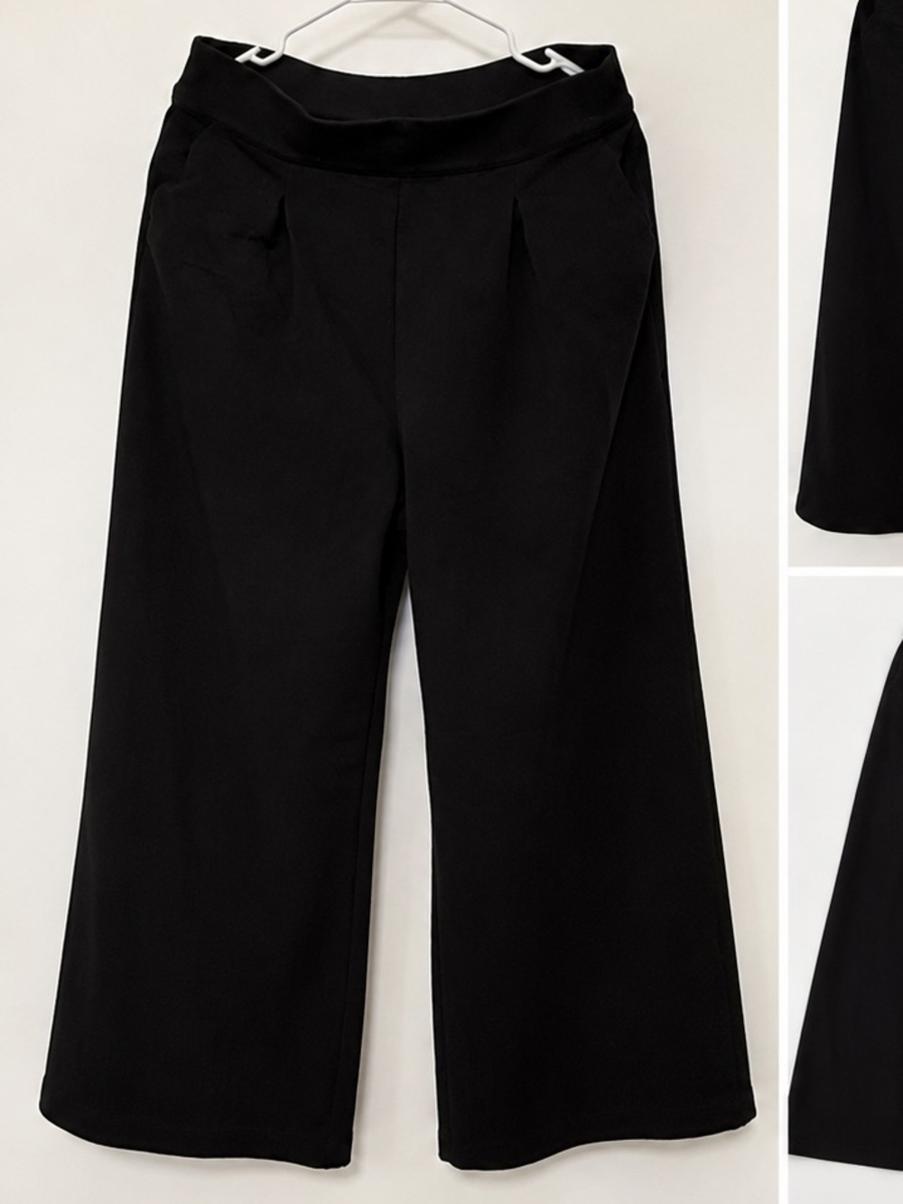 Max Studio London Black Wide Leg Pull-On Trousers – Size L
